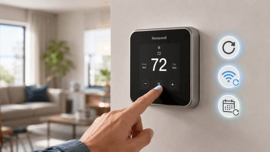 honeywell thermostat reset