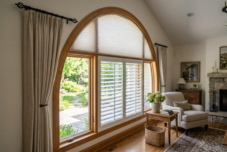 arch window covering