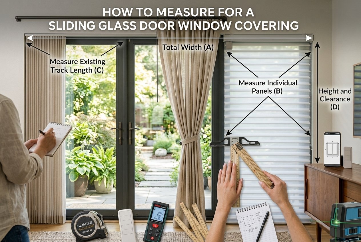 sliding glass door window covering