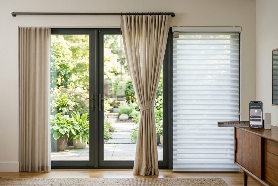 sliding glass door window covering
