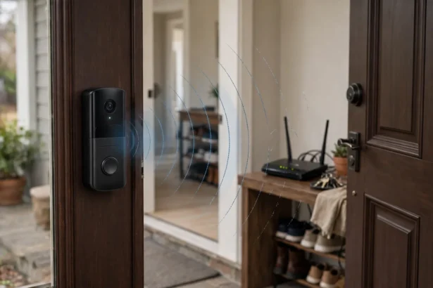 video doorbell weak wifi signal at front door