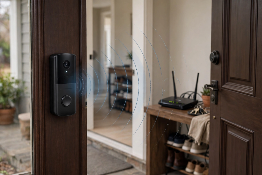 video doorbell weak wifi signal at front door
