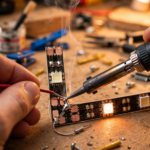 how to solder led strip corners without connectors
