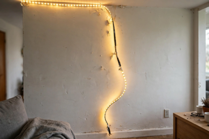 led strip adhesive peeling off wall fix