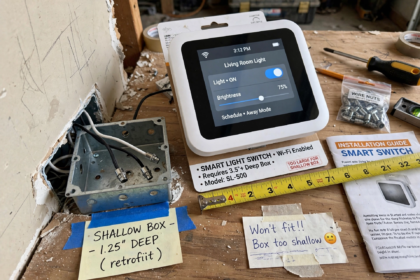 smart switch too big for electrical box
