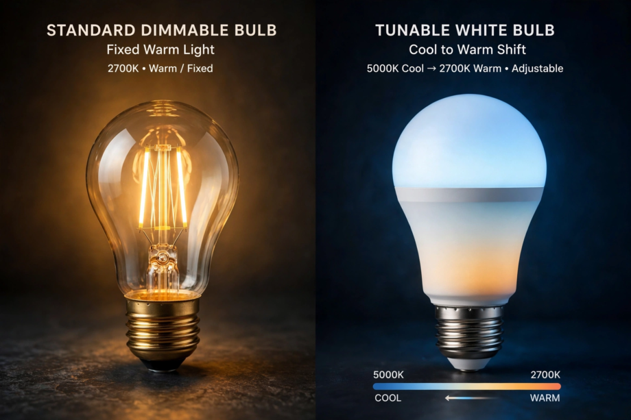 tunable white vs dimmable smart bulbs for circadian rhythm sleep