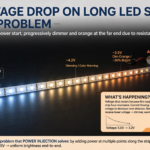 led strip power injection calculation guide voltage drop