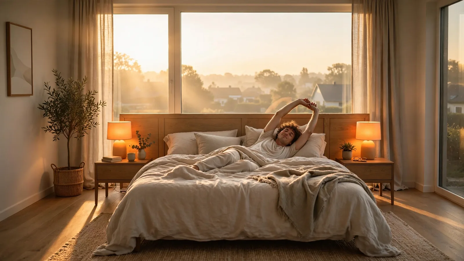 sunrise alarm light setup