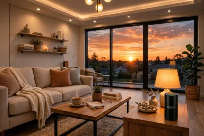 smart lights turn on at sunset