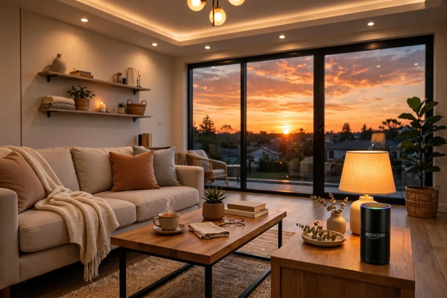 smart lights turn on at sunset