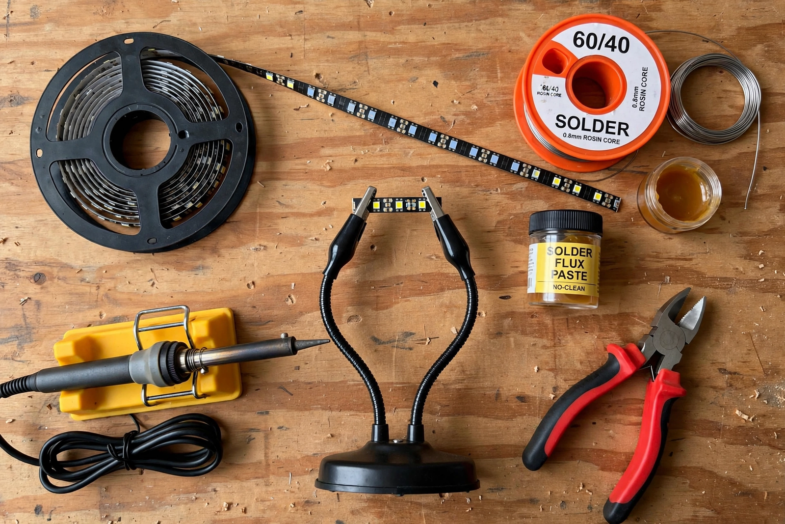how to solder led strip corners without connectors - 1