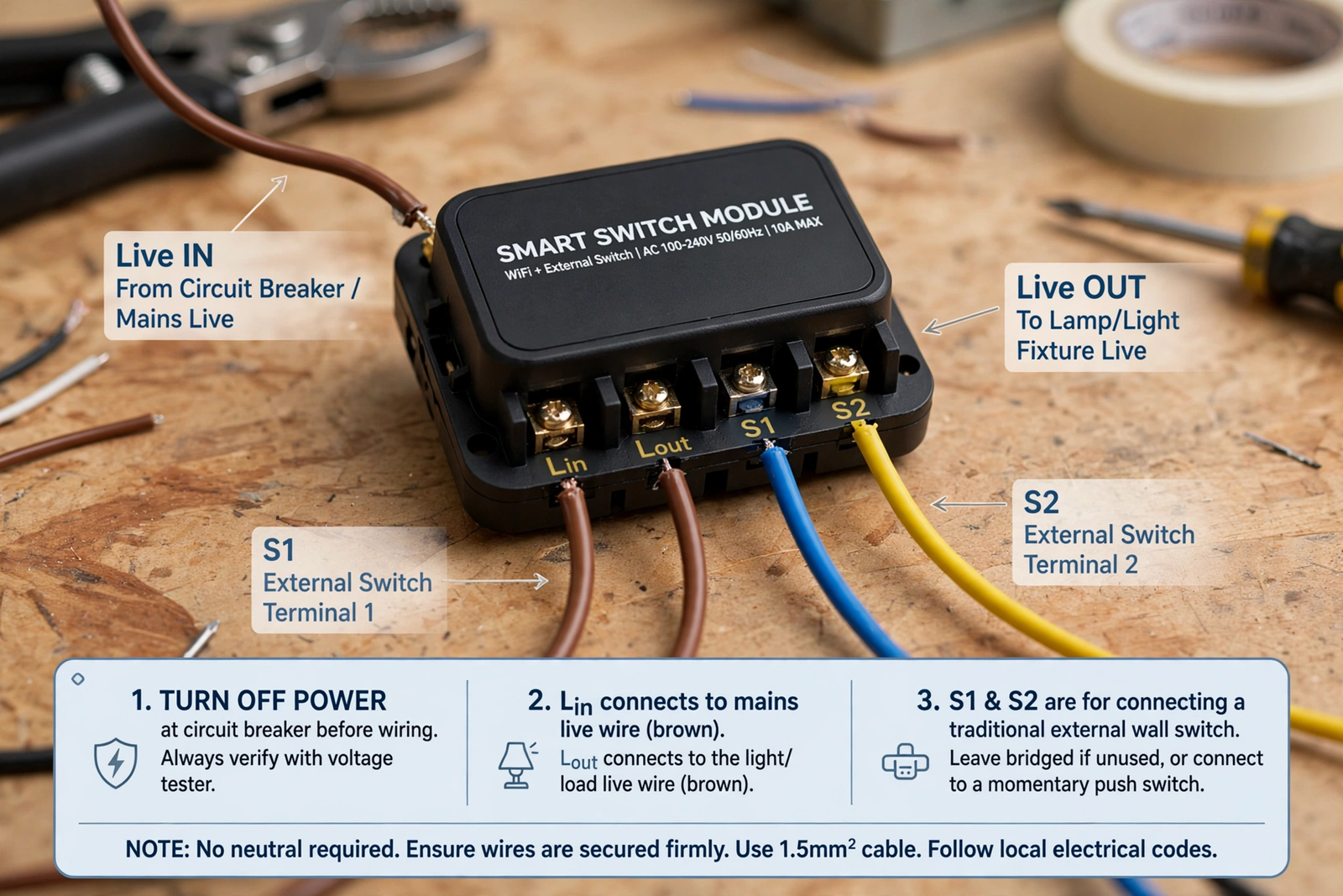 sonoff zbmini l2 no neutral wiring guide - 1