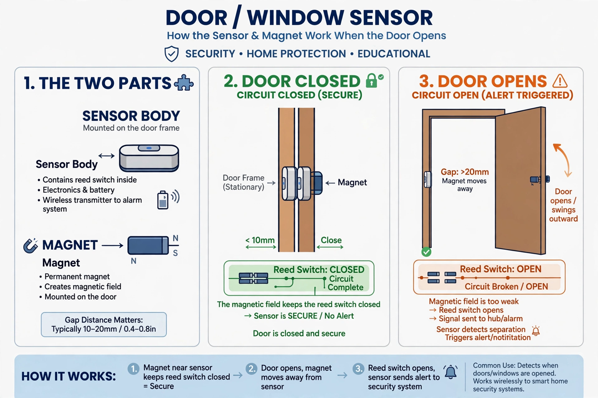 door window sensor - illustration 1