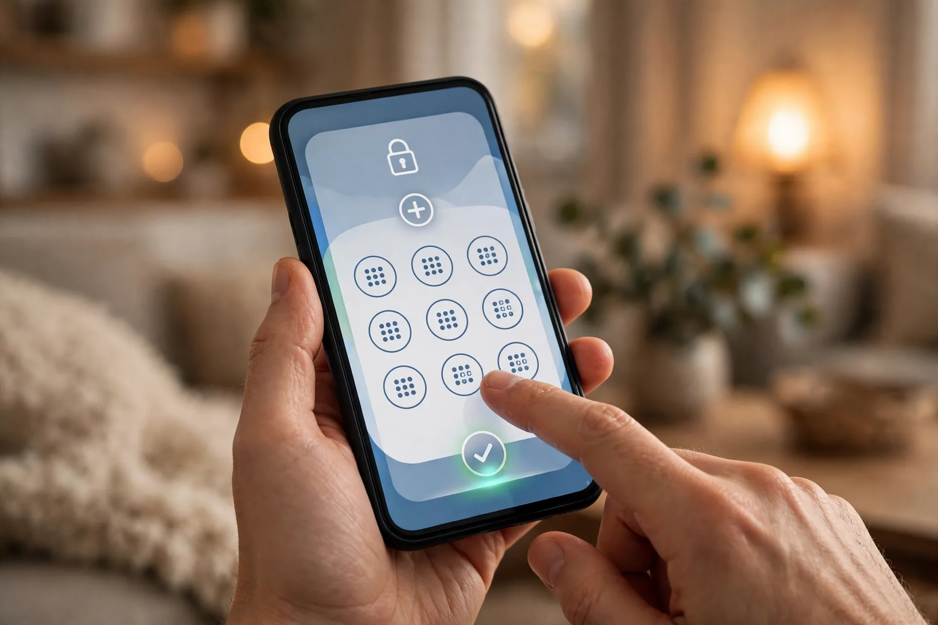 Schlage Home app manage access screen with a new guest code being created