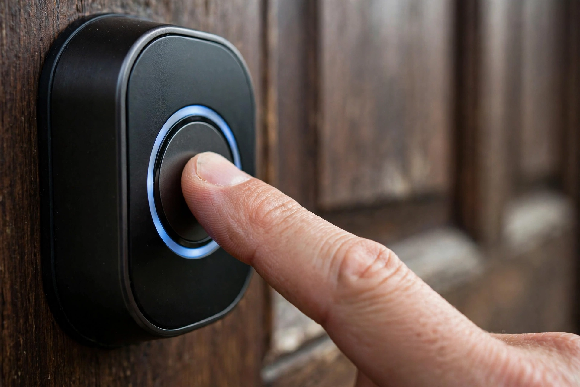 Fingerprint unlock on a best front door smart lock